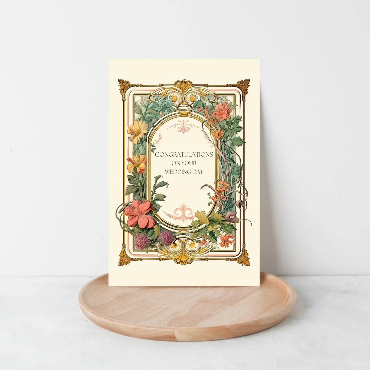 Cottagecore Wedding Card, Greeting Card, Cute Wedding Card, Funny Wedding Card, irly Wedding Card, Floral Aesthetic Wedding Card