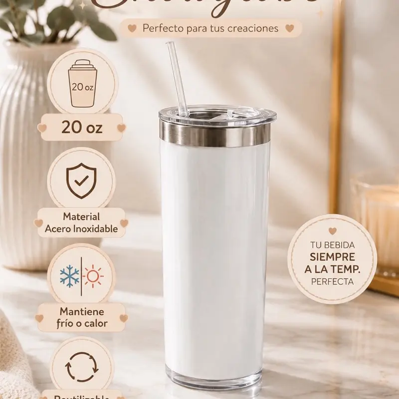 20 oz Custom Insulated Water Bottle - Double-Walled for Hot and Cold Beverages, Live Customization Option Drinkware