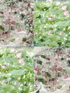 Natural Stone Beads Mix, Powder & Irregular Gemstones, DIY Jewelry Making Supplies, Wave Pattern Design, All Seasons Craft Use