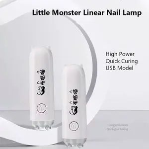 Portable UV LED Nail Lamp, 1 Count Pen Shape Nail Dryer with Advanced Convex Lens, 5X Faster Curing Gel Light for Nails