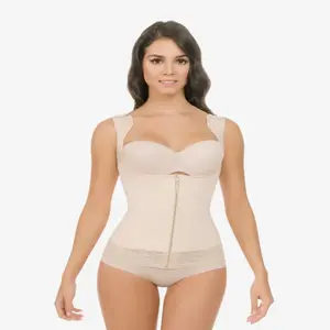 1338 Trend Now Women's Ultra Compression Shapewear - Adjustable Straps & Anti-Slip Waistband - Model 1338 - Basic Minimalist Nude Color