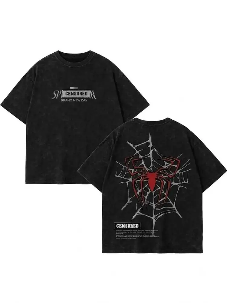 Ver 28 Spidey Inspired Oversized Red Graphic T-Shirt, Vintage Movie Actor Fan Tee, The Peter Shirt, Y2K Comic Style Streetwear Top, Red Cotton Unisex Tee, Retro Superhero Inspired Shirt, Gift for Movie Fans