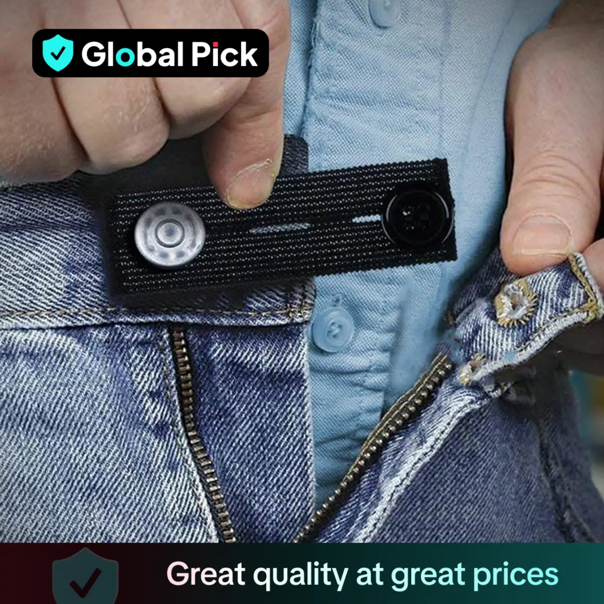 Elastic Jeans Waist Buckle, 1/10/20pcs Waistband Buckle, Waistband Extenders With Elastic Band For Waistline