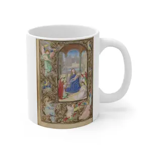 Madonna Mug by Lieven van Lathem Religious Spiritual Artistic Virgin Mary Birthday Confirmation Christmas Holiday Gift Mug