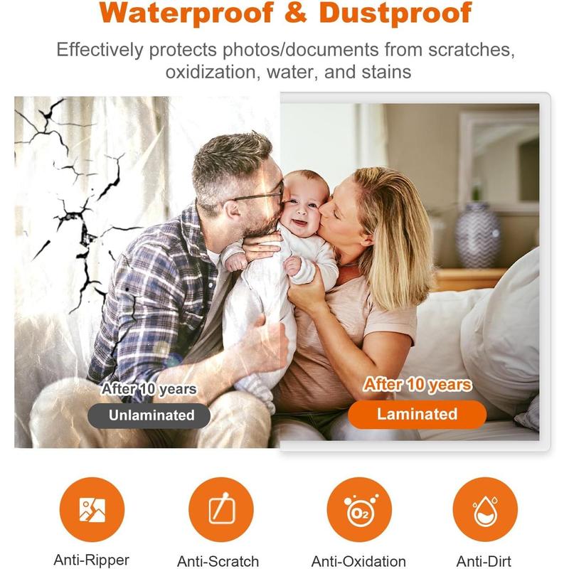 Laminator, 9 Inch 4 in-1 Thermal Laminator Machine Never Jam Technology with 40 Laminting Sheets, Paper , Corner Rounder for  Office School Business