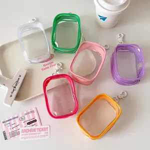 Transparent PVC Storage Bag for Toys, Earphones, Data Cables, Keychain Holder, Portable Mini Zipper Pouch, Travel Accessories, Headphone Storage