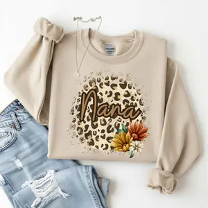 Custom Leopard Name Graphic Tee