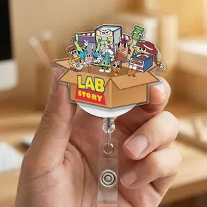 Lab Story Lab Week 2026 Badge Reel, Lab Tech Retractable Medical ID Holder RDZ