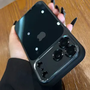 high-quality semi transparent Leica metal lens frame protective case, Accessories, designed specifically for iPhone 17 Pro Max, 17 Pro, 17 Air, 17, 16, 15, 13 Pro Max, with lens film protective hard case, scratch resistant protective cover