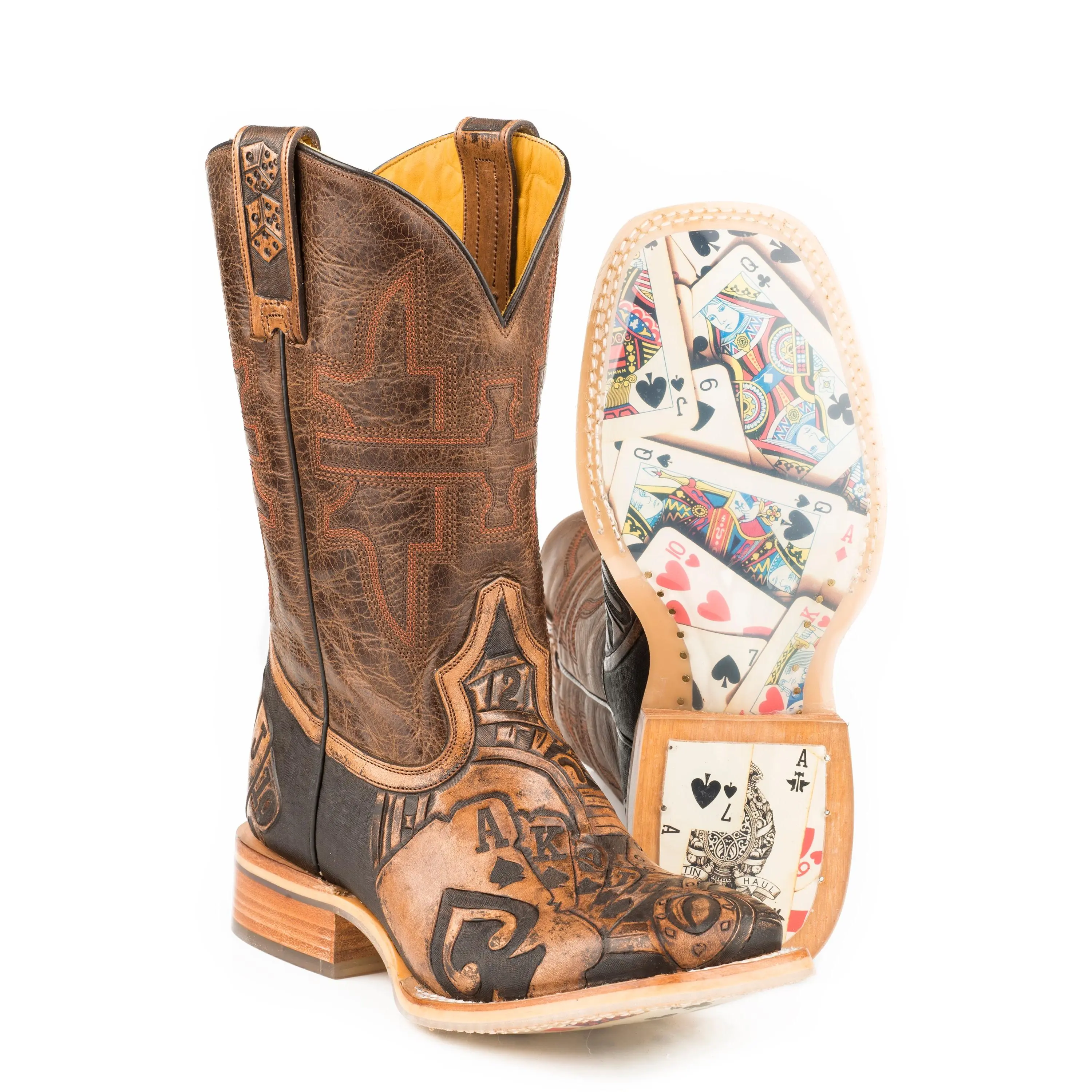 Men's Tin Haul "Gambler" Western Square Toe Boot