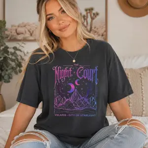 Night Court Shirt |Velaris City of Starlight Tee ACOTAR Comfort Colors Tshirt Rhysand Feyre Acowar Merchandise | Trendy BookTok Bookish Gift R4U