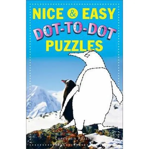 USED-Nice & Easy Dot-To-Dot Puzzles by Conceptis Puzzles (Paperback)