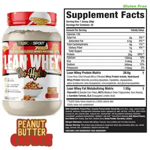 MUSCLE SPORT LEAN WHEY 2lb protein powder