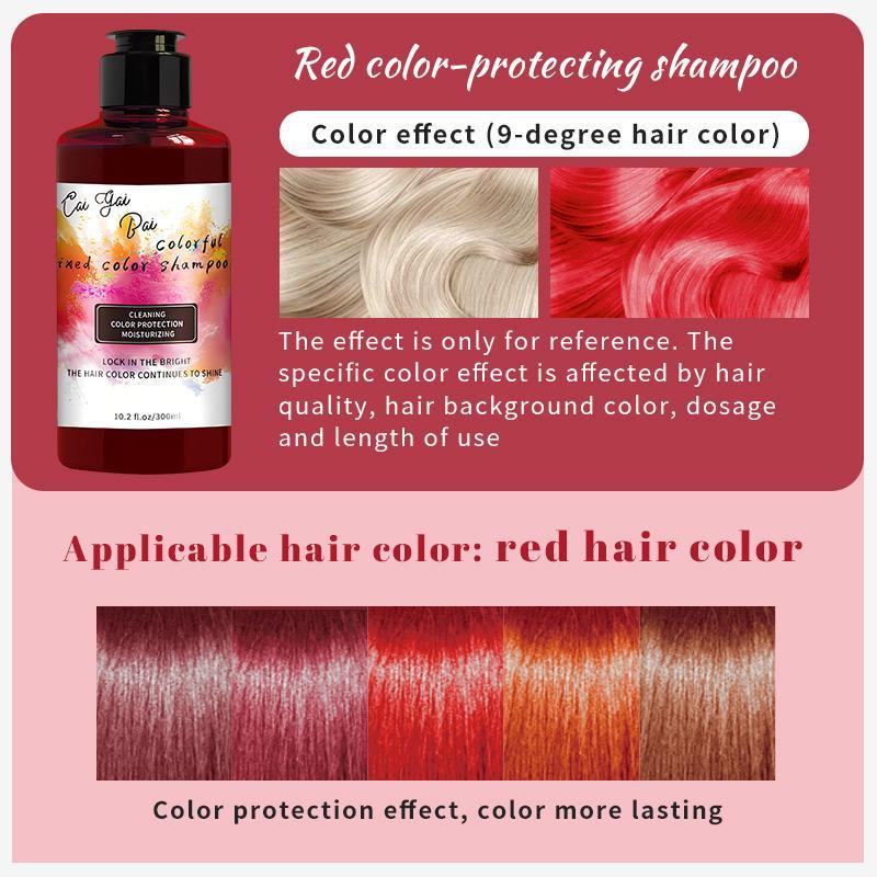 Hair Dye Shampoo Comb-Type Color-stabilizing Shampoo for Color Application Correction and Retention Special Repair Plant Extracts Hair care Cleansing Conditioner