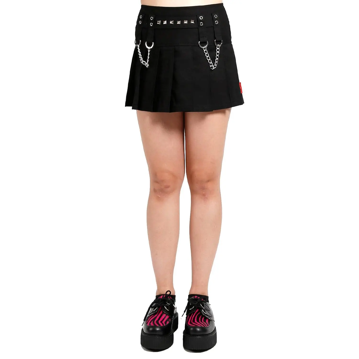 Tripp Studded Chain Skirt [Black]