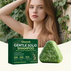 Gleamxi Nourishing Hair Shampoo Bar, Gentle Cleansing Smooths Hair, Scalp Care Soap, Moisturizing Formula, Ideal for Daily Use