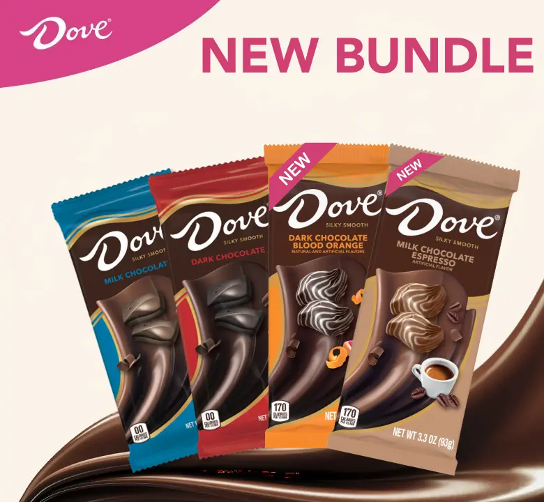 Dove Chocolate Variety Large Bars Gift Bundle 4 Pack - Gifting Dove Chocolate Variety Large Bars Gift Bundle 4 Pack - Gifting