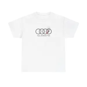 Audi Quattro Auto Enthusiast Tee, Unisex Car Lover Shirt, Casual Automotive Apparel, Gift for Him, Sports Car Fan Tee, Vintage Style T-Shirt