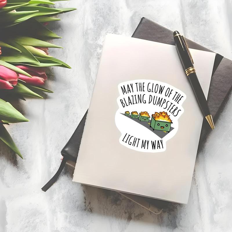 Cartoon Fire Truck Pattern Car Sticker, Windshield Sticker, Funny Car Decal, Universal Car Exterior Decoration Accessories for Car, Laptop, Refrigerator, Luggage