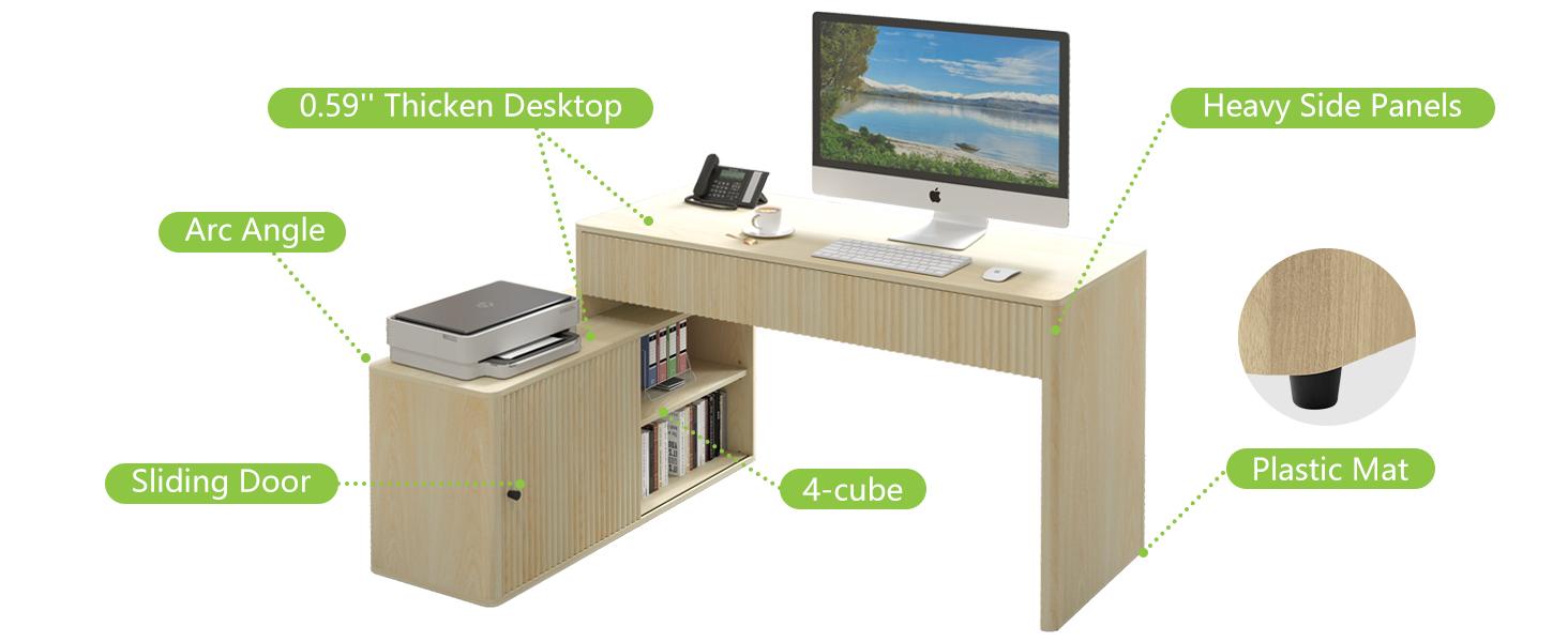 Giratree Modern Computer PC Desk Table with Storage, Corner L Shaped Desk with Drawers, Home Office Desk for Bedroom and Small Space, for Writing, Executive, Study, Work, Vanity Giratree Modern Computer PC Desk Table with Storage, Corner L Shaped Desk with Drawers, Home Office Desk for Bedroom and Small Space, for Writing, Executive, Study, Work, Vanity
