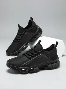 Men's Sport Shoes, Simple Trendy Design, Flyknit Material, Comfortable Fit, High Inclusivity, Suitable for Large Sizes, Daily Wear & Training