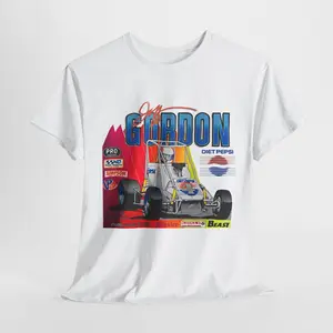 Vintage 1990 Jeff Gordon Racing T-Shirt, Sprint Car T-Shirt, Sprint Car Shirt, Graphic tees, Short sleeve, T Shirt for Men, cotton, Top, Menswear