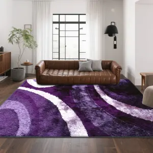 Velvet soft and comfortable patterned printed carpet, Shaggy Area Rug, Living Room Rug, suitable for multiple scenarios, available in various sizes, soft and non-shedding.