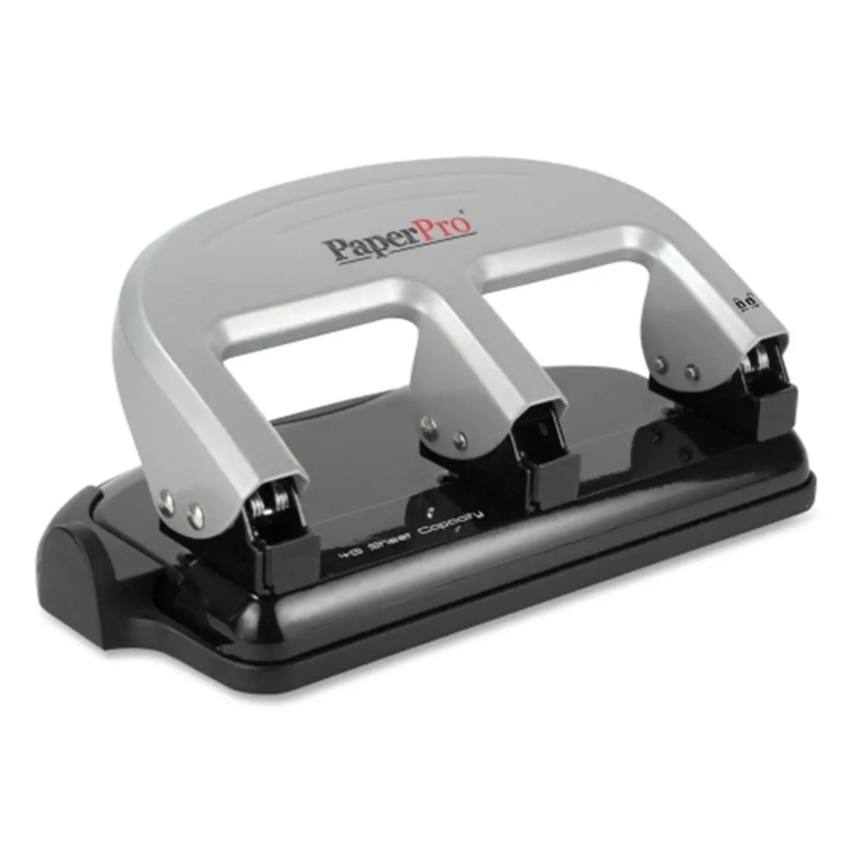 212 MAIN Traditional 3-Hole Smooth Hole Puncher, 40-Sheet Capacity, Black-Silver Office Stationery Supplies for Computers & Office Equipment, Binders & Binder Accessories