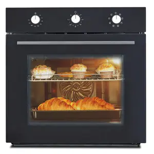 【GARVEE】24" Single Wall Oven,2.5 Cu.Ft Built-in Electric Single Wall Ovens,Convection System with 8 Baking Modes for Kitchen,3000W 240V,Steamed & Air Frying Function,Mechanical Knob,Timer,Easy to Clean