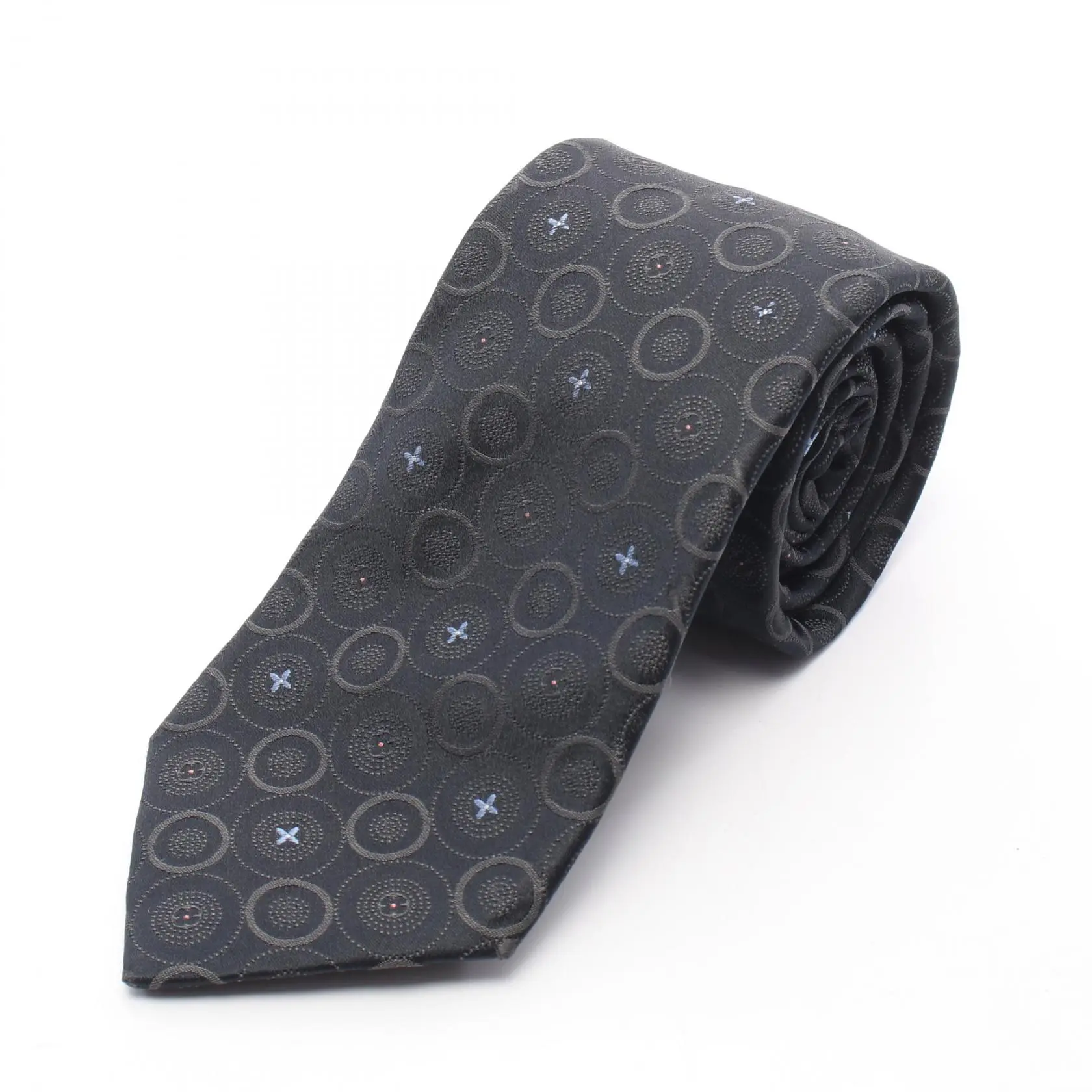 Pre-owned Louis Vuitton Silk Small Leather Goods Monogram Flower Tie