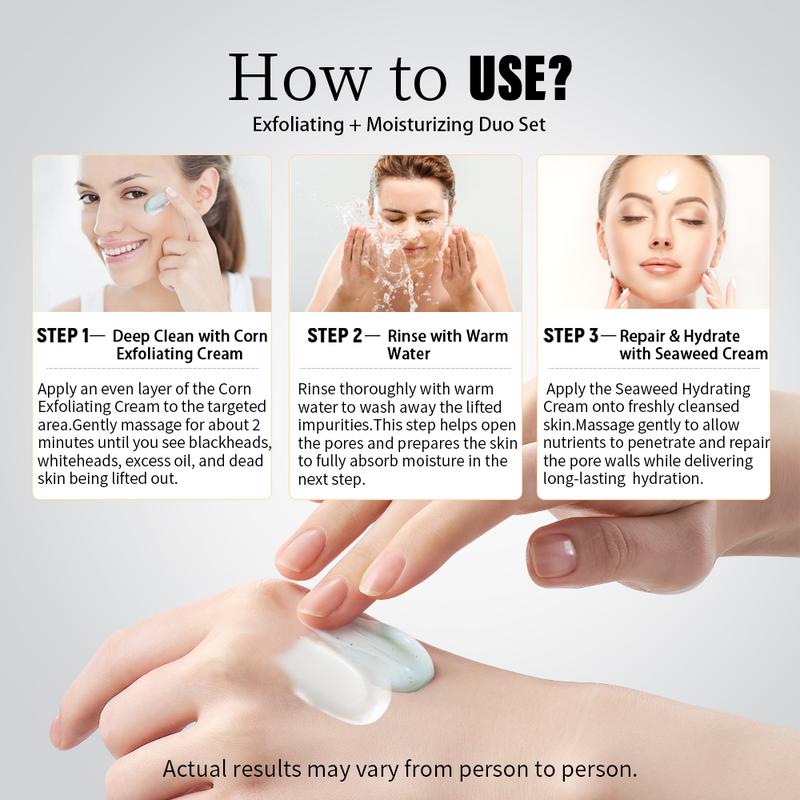 [JSNR Official]  Glow Corn Enzyme Ampoule Duo  Deep Clean, Brightening & Moisturizing Serums | Gentle Face & Body Blackhead Remover- Suitable for All Skin Types Cleansing Exfoliant- empties  , Exfoliation  Moisturizer   100ml