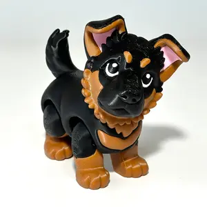 German Shephard Puppy - 3D Printed Articulating Figure