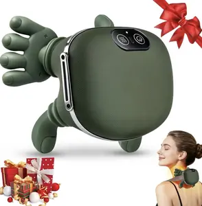 [Renhui] Electronic Neck Massager, Bionic Hand Heater, Wireless Portable 3D Kneading Massager — Suitable for Pain Relief, Deep Tissue Massage, Leg, Neck, and Back Massage; Lightweight and Portable; Mother's Day Gift