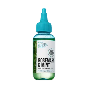 Kiss Colors & Care Multivitamin Oil - Rosemary & Mint | For Stronger & Longer Hair, Hair & Body, Beauty Products, 2.5 oz