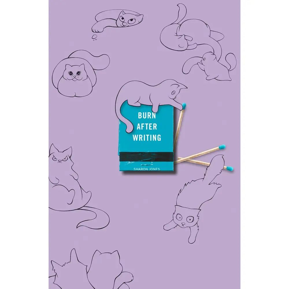 USED Book - Burn After Writing (Purple with Cats) by Jones, Sharon (Paperback) - english