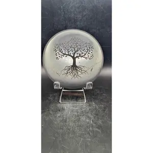 Shungite tree of life charging plate! 3.75 inches, 6 ounces!