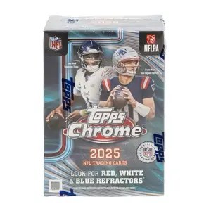 2025 Topps Chrome Football Blaster Box Trading Cards