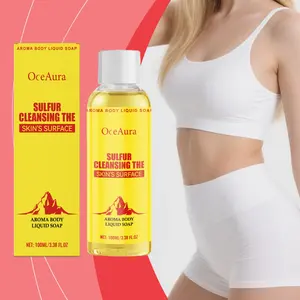 Sulfur Scented Bath & Shower Cleanser, Gentle Daily Use, Smooth Skin, Fresh Fragrance, 100ML/3.38FL.OZ