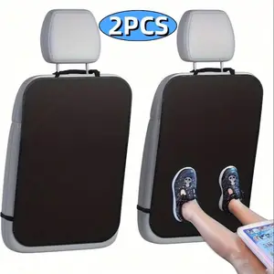 2 Pack Back Seat Cover, Back Of Seat Protector, Kick Mats Back Seat Protector, Durable Car Seat Back Protectors for Vehicles to Protect from Dirt, Mud & Scratches, Fits Most SUVs and Vans, Auto Seat Protectors