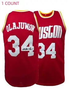 Men's Letter & Number Embroidery Basketball Jersey, Loose Casual Breathable Basketball Vest, Basketball Clothing for Sports Training Competition, Sports Top, Stylish Jersey