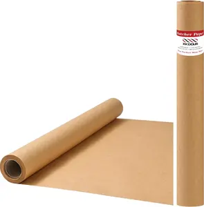 Butcher Paper Roll Suitable for Smoking All Meat Varieties, 18 Inch x 33 Feet Brown Butcher Smoker Paper Cookware Disposable