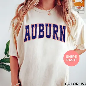 Auburn Retro Game Day Shirt - Alabama Travel, Southern Girl Distressed Tee