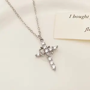 Crown Cross Pendant Choker Necklace for Women & Men, Trendy All-Match Jewelry, Perfect Gift for Mother's Day, Valentine's Day, Birthdays, Anniversaries & Best Friends