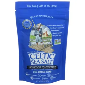 Celtic Sea Salt, Light Grey Pouch, 8 oz