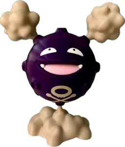 Pokemon Figure Koffing - High Quality Plastic Figure purple toy