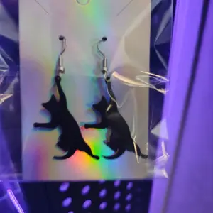 3D Printed Cat Earrings - Unique Design, Lightweight, and Durable Material