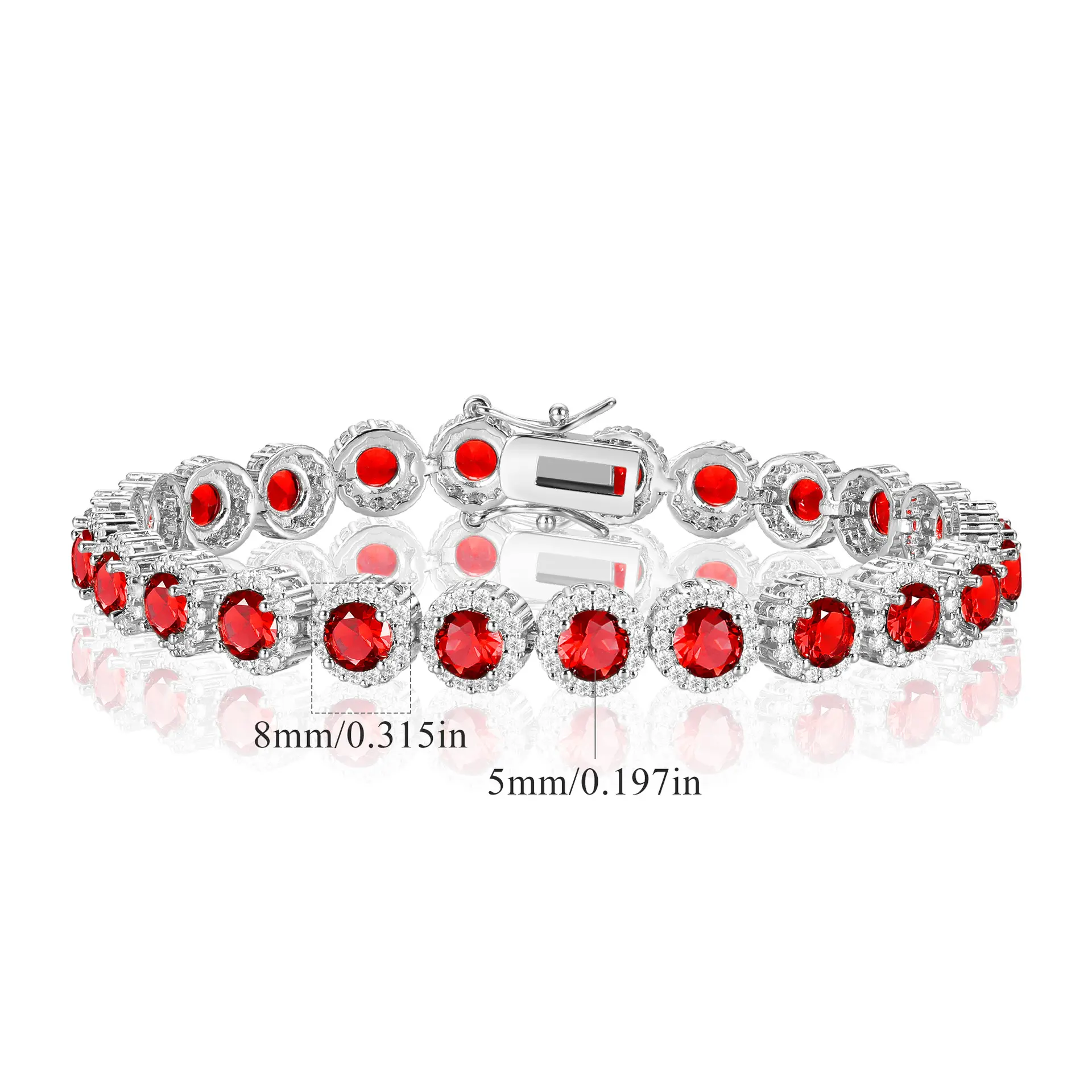 5mm red bracelet