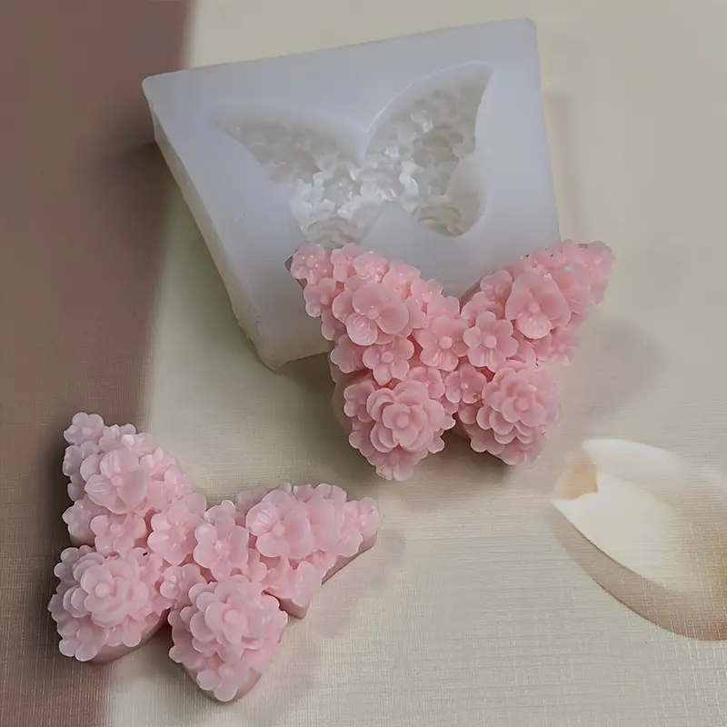 1pc Butterfly Silicone Mold for Decorating - DIY Resin Candle Mold & Home Decor Craft Handmade Crafts