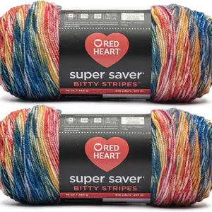 2-Pack Acrylic Yarn, 10oz/283g, #4 Worsted, 515 Yards for Knitting and Crochet
