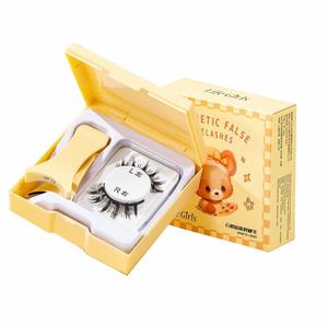 5D Soft Magnetic Eyelashes All-in-One Box, Reusable, Glue-Free, Waterproof, Lightweight, Natural Style Makeup Cosmetic, Dramatic Fluffy Wispy Lashes for Wedding, Party & Night Out